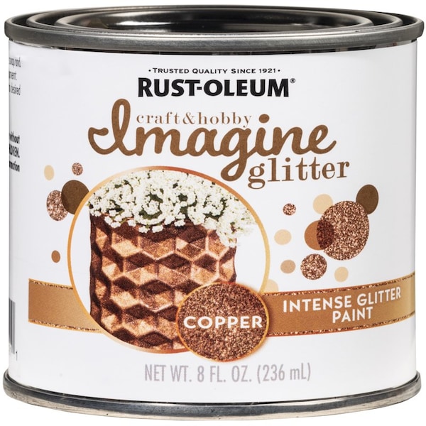 Krud Kutter Rust-Oleum Imagine Glitter Copper Water-Based Glitter Paint Interior 8 oz 349201 - main
